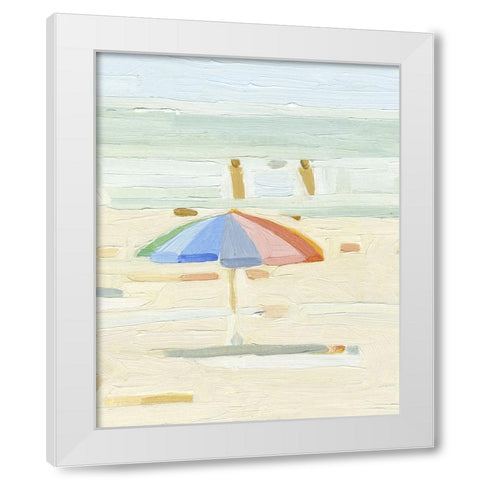 Abstract Umbrella III White Modern Wood Framed Art Print by Caroline, Emma