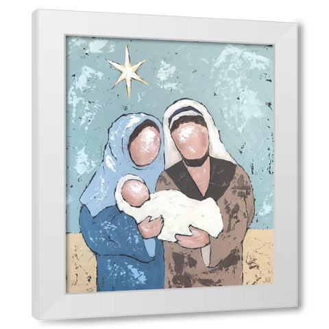 A Silent Night I White Modern Wood Framed Art Print by Reynolds, Jade