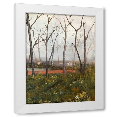 Misty Woods II White Modern Wood Framed Art Print by Reynolds, Jade