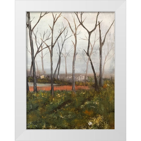 Misty Woods II White Modern Wood Framed Art Print by Reynolds, Jade