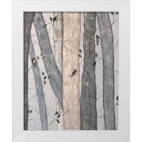 Into the Woods I White Modern Wood Framed Art Print by Reynolds, Jade