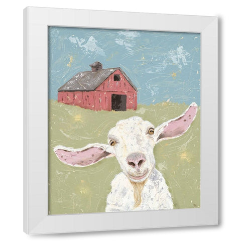 My Farm Friends III White Modern Wood Framed Art Print by Reynolds, Jade