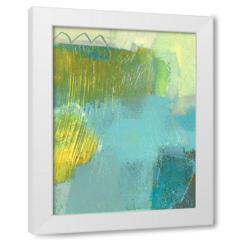 Cor IV White Modern Wood Framed Art Print by Jachimiec, Sue