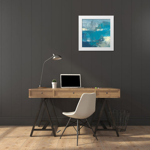 Dyeu I White Modern Wood Framed Art Print by Jachimiec, Sue