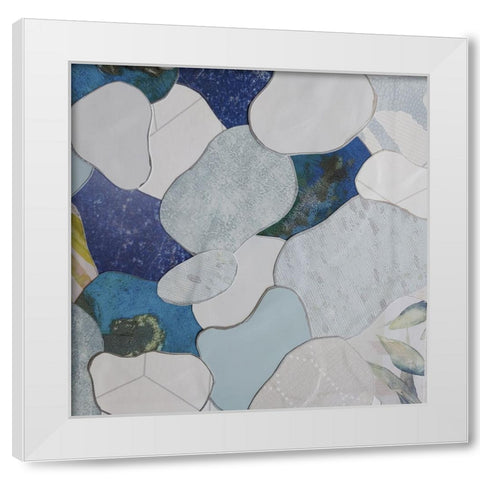 Koi Fish Pond I White Modern Wood Framed Art Print by Good, Coco