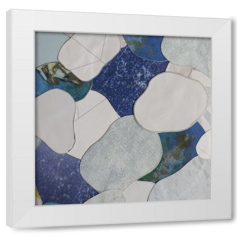 Koi Fish Pond II White Modern Wood Framed Art Print by Good, Coco