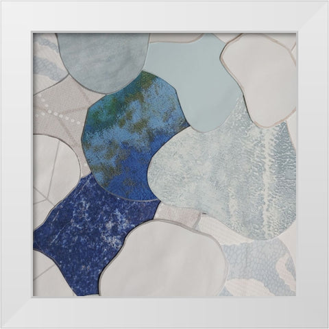 Koi Fish Pond III White Modern Wood Framed Art Print by Good, Coco