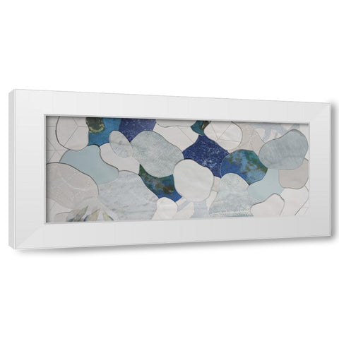 Koi Fish Pond V White Modern Wood Framed Art Print by Good, Coco