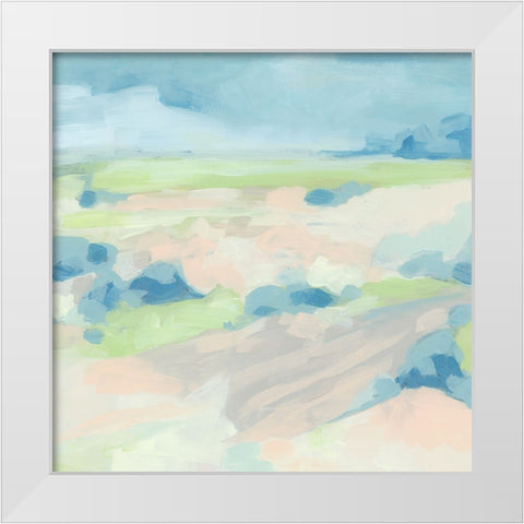 Soft Vista I White Modern Wood Framed Art Print by Vess, June Erica