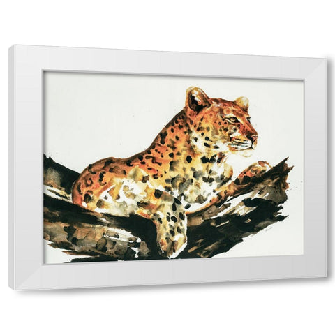 Safari Series I White Modern Wood Framed Art Print by Schicker, Joshua