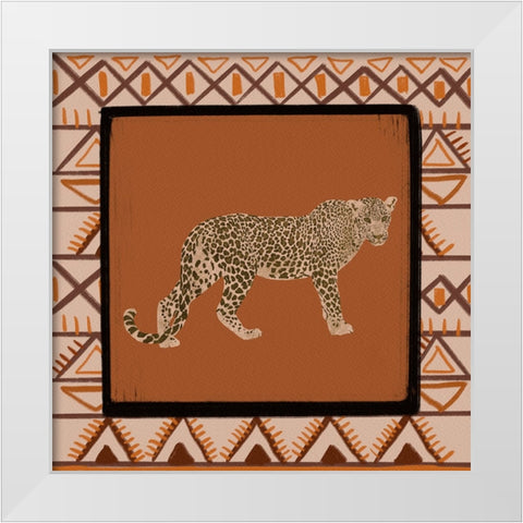 Safari Animal II White Modern Wood Framed Art Print by Moore, Regina