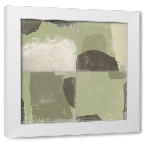 Custom Pastel Tile III White Modern Wood Framed Art Print by Vess, June Erica