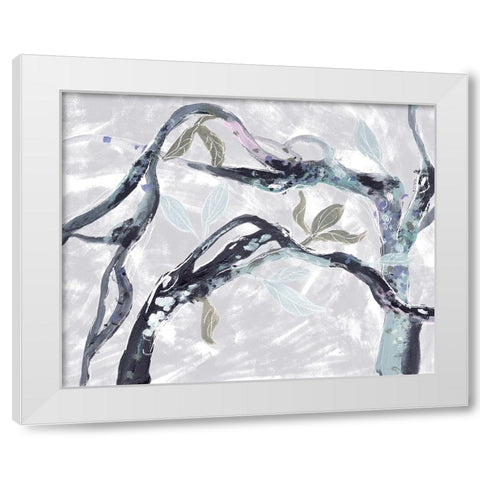 Snowy Branches I White Modern Wood Framed Art Print by Wang, Melissa