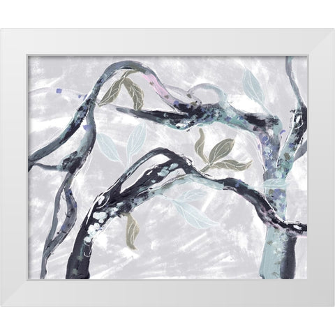 Snowy Branches I White Modern Wood Framed Art Print by Wang, Melissa