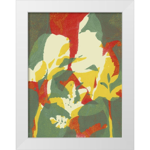 Bold Arrangement I White Modern Wood Framed Art Print by Barnes, Victoria