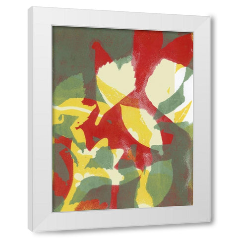 Bold Arrangement II White Modern Wood Framed Art Print by Barnes, Victoria