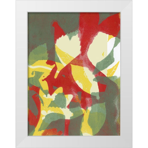 Bold Arrangement II White Modern Wood Framed Art Print by Barnes, Victoria