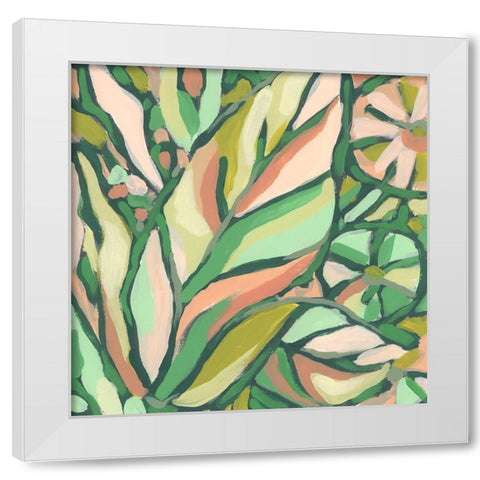 Candy Tropicals IV White Modern Wood Framed Art Print by Vess, June Erica