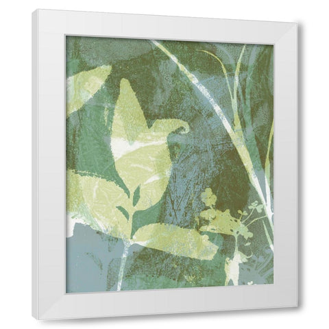 Serene Botany II White Modern Wood Framed Art Print by Barnes, Victoria
