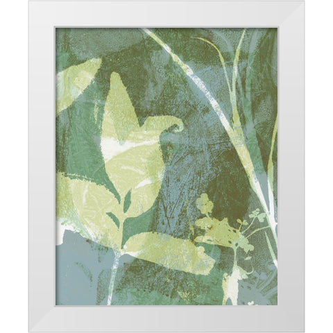 Serene Botany II White Modern Wood Framed Art Print by Barnes, Victoria
