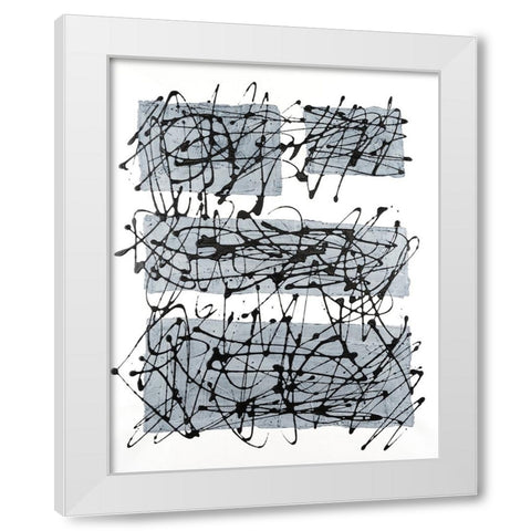 Paynes Blocks II White Modern Wood Framed Art Print by Willett, Michael