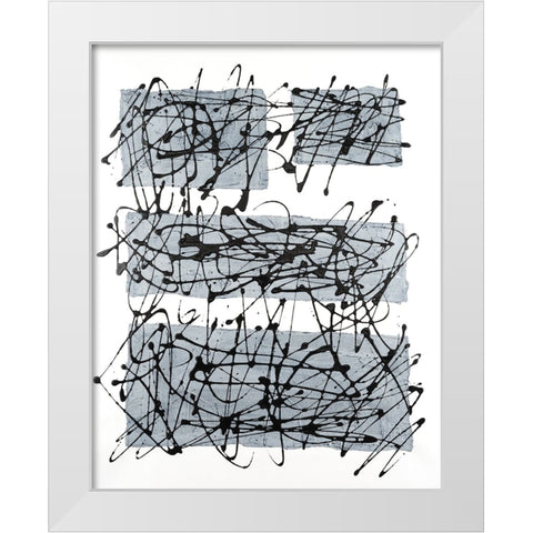 Paynes Blocks II White Modern Wood Framed Art Print by Willett, Michael