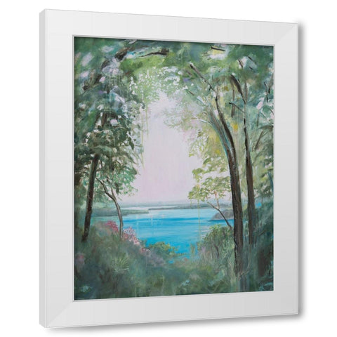 Niagara Falls River II White Modern Wood Framed Art Print by Iafrate, Sandra