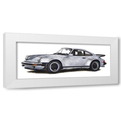 Classic Car I White Modern Wood Framed Art Print by Saunders, Alonzo