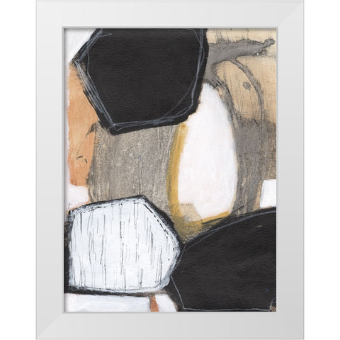 Bold Impressions I White Modern Wood Framed Art Print by Fuchs, Jodi
