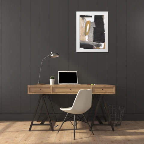 Bold Impressions II White Modern Wood Framed Art Print by Fuchs, Jodi
