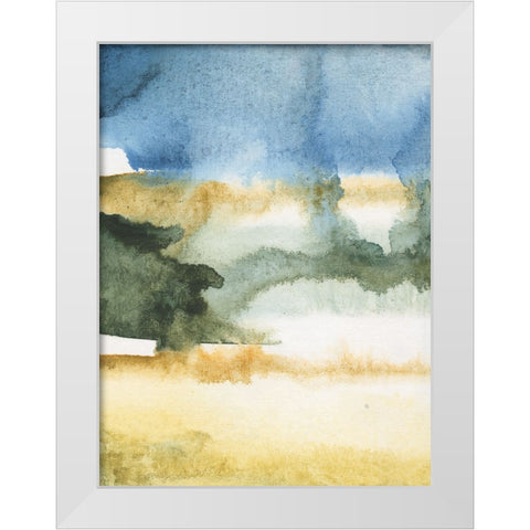 Arriving Ashore II White Modern Wood Framed Art Print by Combs, Joyce