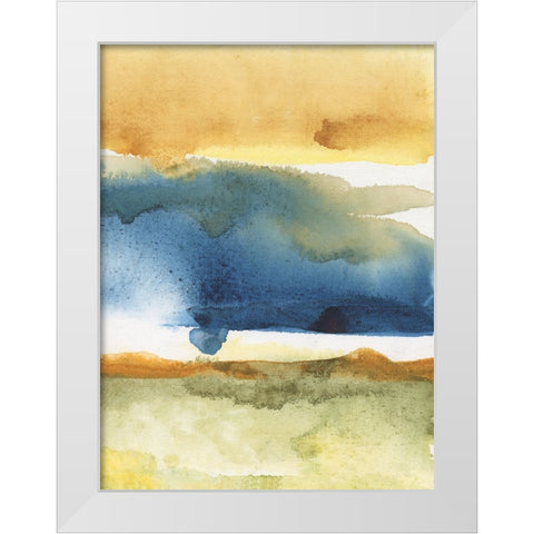Arriving Ashore III White Modern Wood Framed Art Print by Combs, Joyce