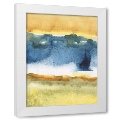 Arriving Ashore IV White Modern Wood Framed Art Print by Combs, Joyce