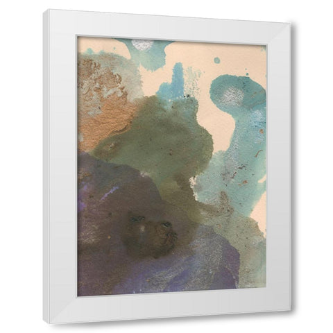 Soft Emotions II White Modern Wood Framed Art Print by Combs, Joyce