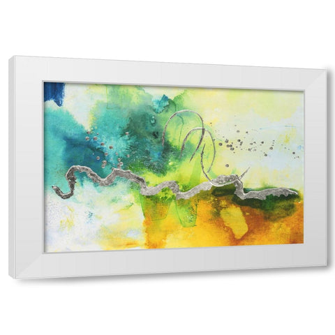 Embellished Tropical Cocktail II White Modern Wood Framed Art Print by Combs, Joyce