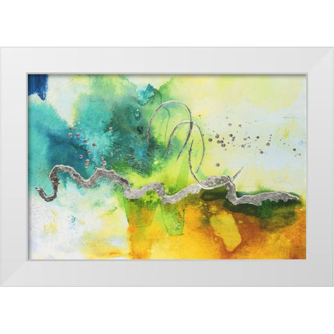 Embellished Tropical Cocktail II White Modern Wood Framed Art Print by Combs, Joyce