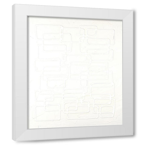 Quadratics I White Modern Wood Framed Art Print by Willett, Michael