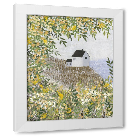 That Sea I White Modern Wood Framed Art Print by Wang, Melissa