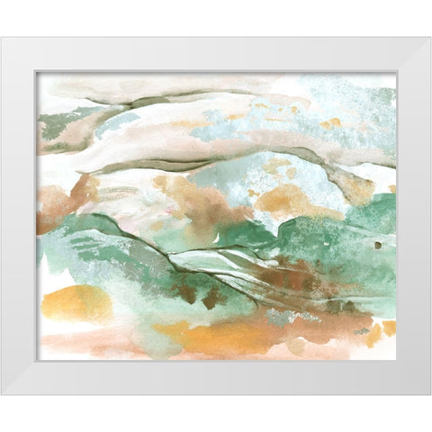 Mineral Matter I White Modern Wood Framed Art Print by Wang, Melissa