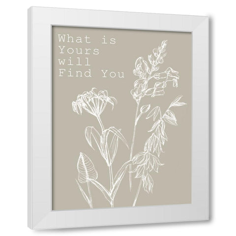 Loveliness I White Modern Wood Framed Art Print by Wang, Melissa