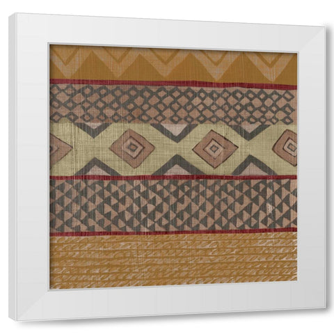 Bright Loom II White Modern Wood Framed Art Print by Zarris, Chariklia