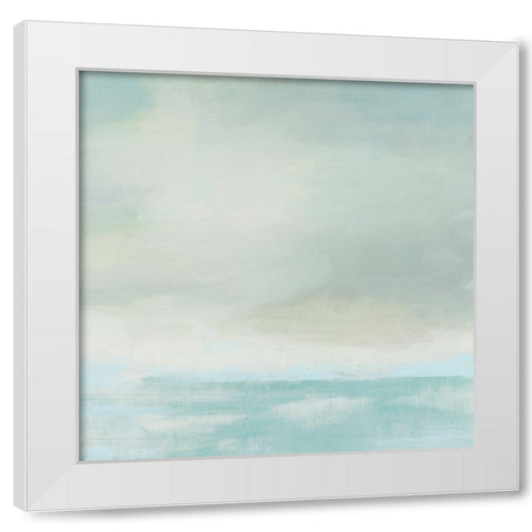 Sea Fog II White Modern Wood Framed Art Print by Vess, June Erica