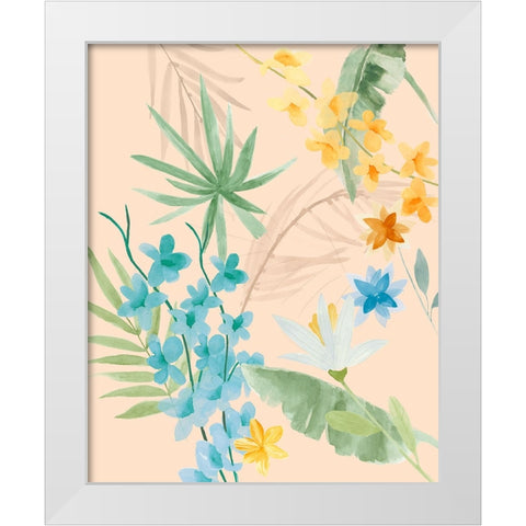 Breezy Tropical I White Modern Wood Framed Art Print by Warren, Annie