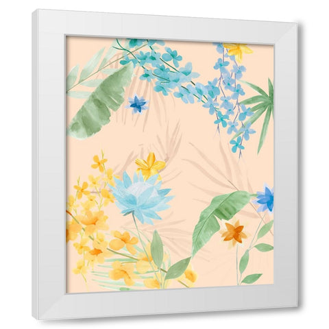 Breezy Tropical II White Modern Wood Framed Art Print by Warren, Annie