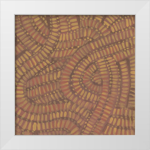 Woven Undulation II White Modern Wood Framed Art Print by Wang, Melissa