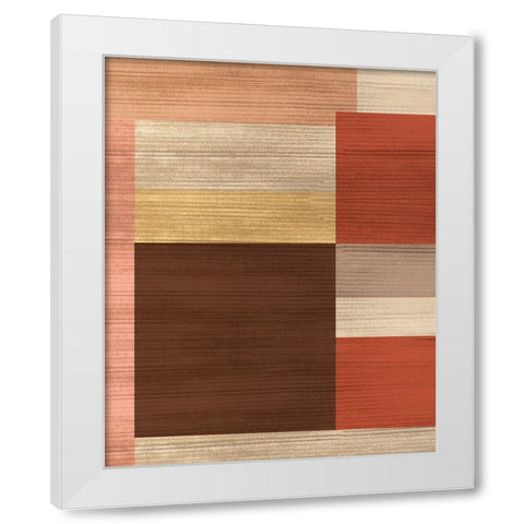 Kilter I White Modern Wood Framed Art Print by Wang, Melissa