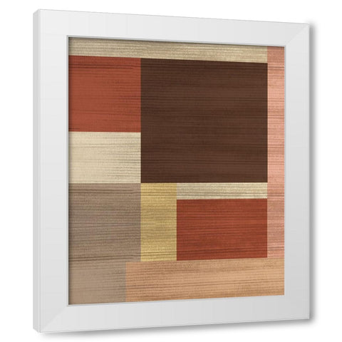 Kilter II White Modern Wood Framed Art Print by Wang, Melissa