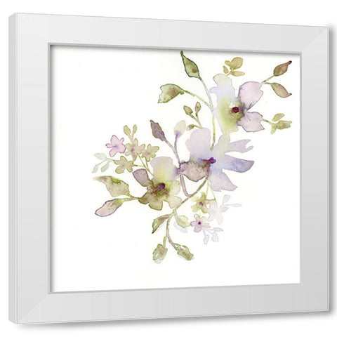 Blossoms and Roots VI White Modern Wood Framed Art Print by Quin, Marabeth