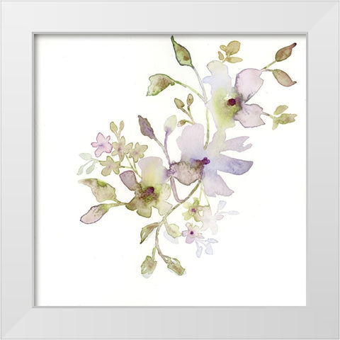 Blossoms and Roots VI White Modern Wood Framed Art Print by Quin, Marabeth