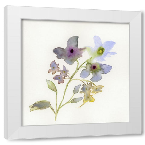 Blossoms and Roots VII White Modern Wood Framed Art Print by Quin, Marabeth